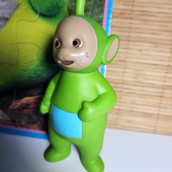 Vintage 1998 Teletubbies Dipsy Tray Cardboard Puzzle and Plush Milton Bradley - Picture 13 of 15